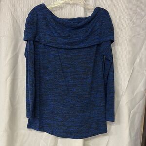 Soma Blue and Black Tunic Top
